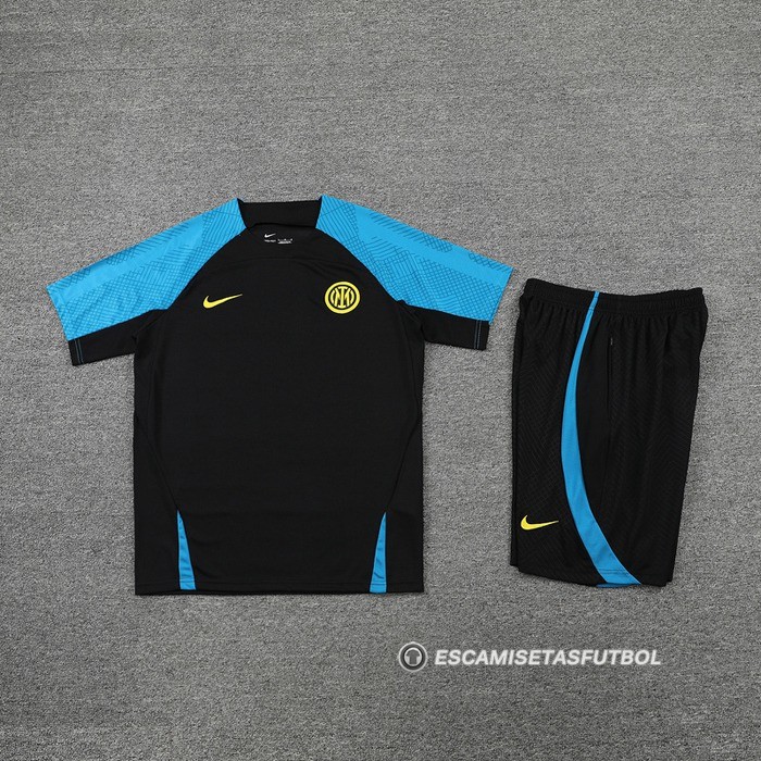 Chandal del Inter Milan Manga Corta 22-23 Negro - Pantalon Corto